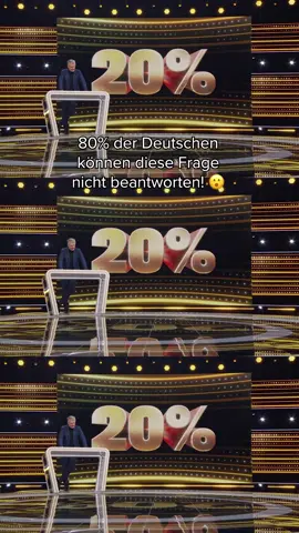 A post by @1prozentquiz on TikTok caption: Nur 1 von 5 Deutschen können diese Frage beantworten…😓 👉 Das 1% Quiz - Wie clever ist Deutschland?" – jederzeit kostenlos streamen auf Joyn. #das1prozentquiz #whattowatch