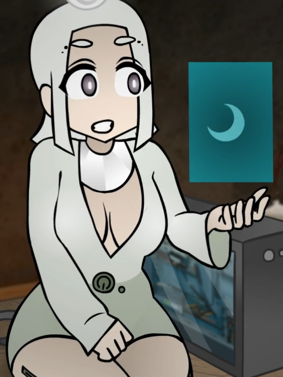 A post by @jazzon_shorts on TikTok caption: Very helpful, thanks AI🖥️ Support me: Patreon in bio ❣️  OG Audio: Ari Frenkel #funny #animation #funnytiktok #funnymemes #animationmeme 