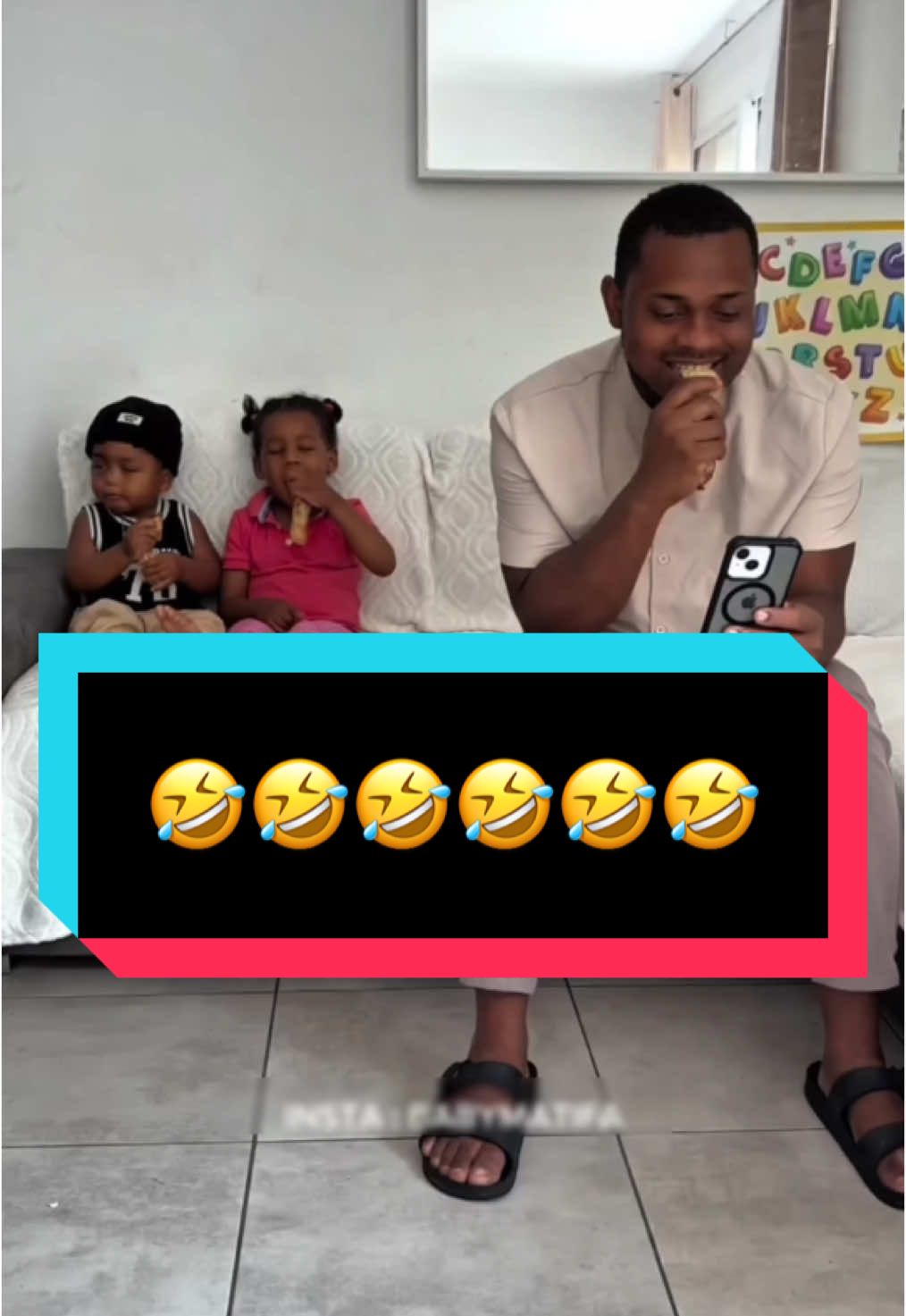 A post by @matifamily_luke on TikTok caption: 🤣🤣🤣 @Mati Family @Nina Vais #dancechallenge #matifamily #babymatifa