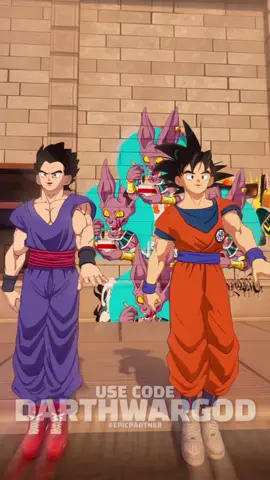 A post by @darthwargod on TikTok caption: They got them moves 🔥 #phonk #phonk_music #fortnite #darthwargod #dragonball #goku #vegeta #gohan #anime 