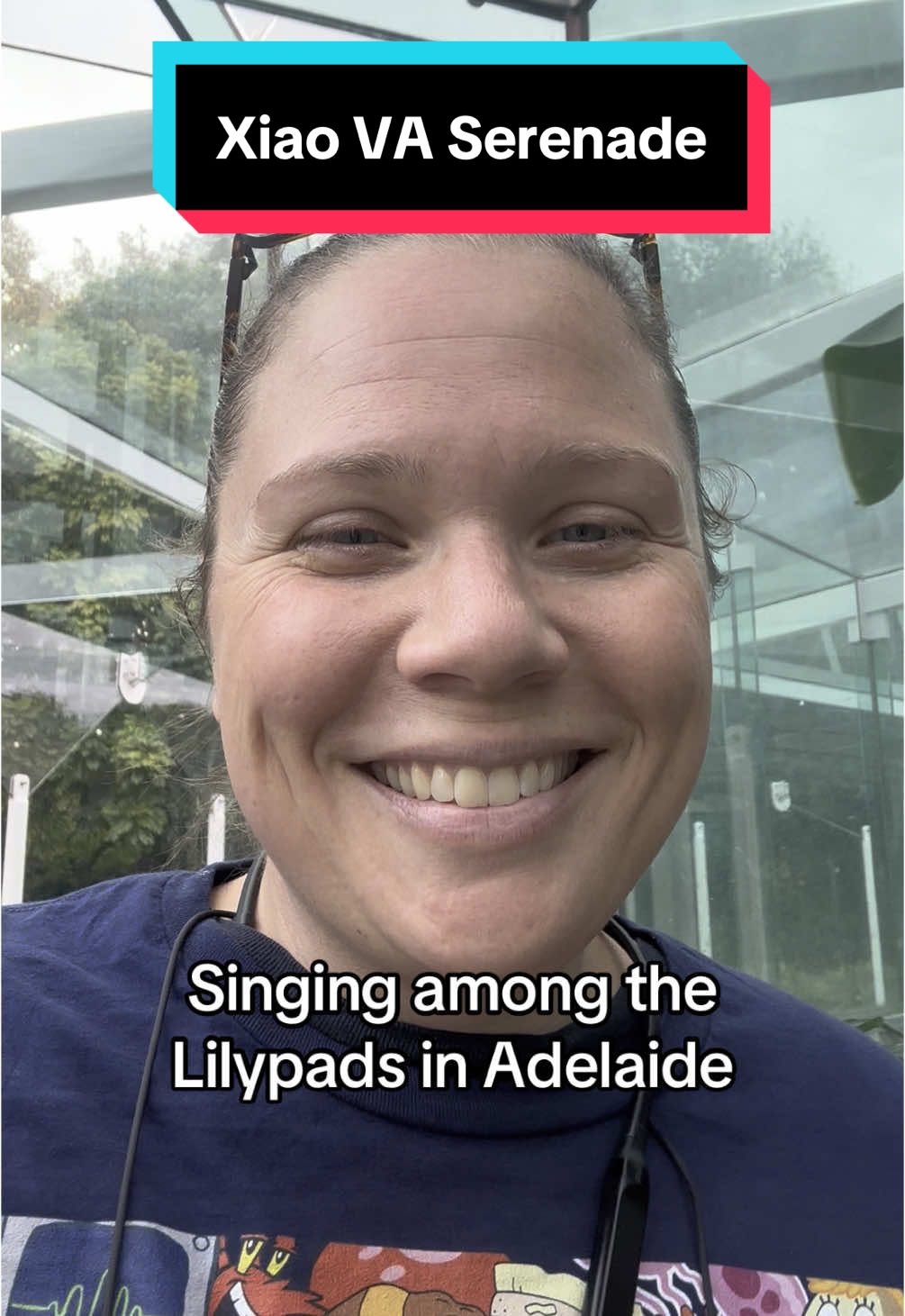 A post by @lailaberzinsvoice on TikTok caption: #singing among the #lilypads in #adelaide ! 💖 . . . . #xiao #xiaova #xiaogenshinimpact #titanic #singer #dontbesuspicious 