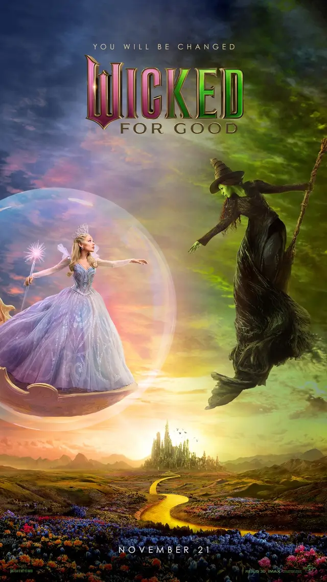 A post by @wickedmovie on TikTok caption: You will be changed. #WickedForGood trailer tonight.
