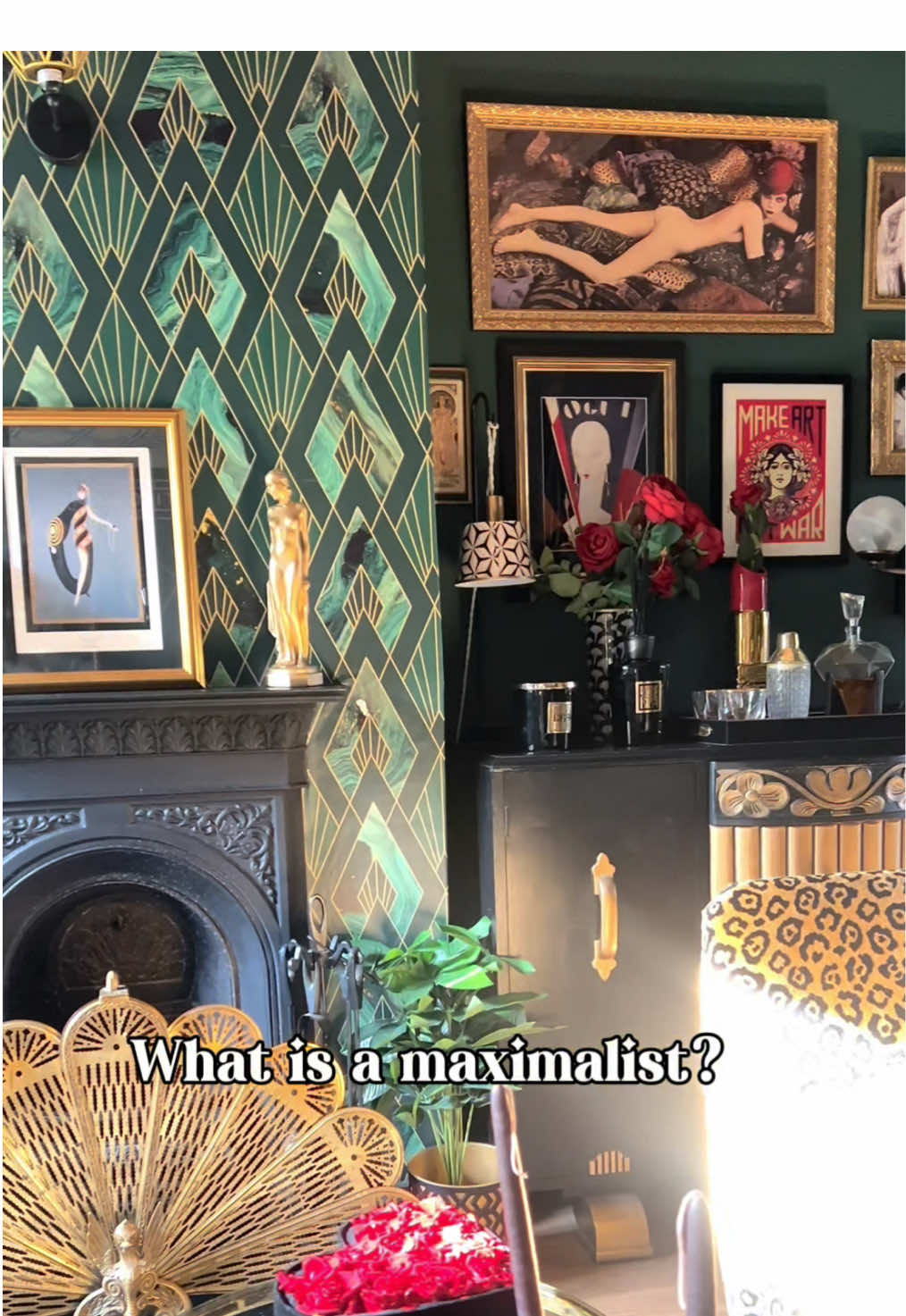 A post by @weeny_victorian_house on TikTok caption: MAXIMALIST VS MINIMALIST, WHAT DESIGN STYLE ARE YOU? I presume if you are following me the maximalist aesthetic is your vibe, unless the algorithm bought you here by mistake.  If you are starting your maximalist journey, you should prioritise intentional choices over quantity, avoid clutter by focusing on a curated and cohesive style. Maximalism is about creating a unique and personal space by embracing boldness in colour, pattern, and texture, rather than simply having a lot of things.  I love that each maximalist home is unique and that they bring joy to both your family and visitors.  Here are some pointers to create your maximalist home: 1. Showcase your personality  2. Use bold colours 3. Layer patterns and textures  4. Create gallery walls  5. Don’t forget your ceiling, think of it as your fifth wall 6. Focus on a theme  7. Mix old with new. I love my vintage pieces mixed with new purchases  8. Never forget your lighting, lots of lamps creates an ambiance. #maximalistdecor #maximalist #maximalistinteriors #vintagehomedecor #moreismoredecor #moreismore #eclectichome 