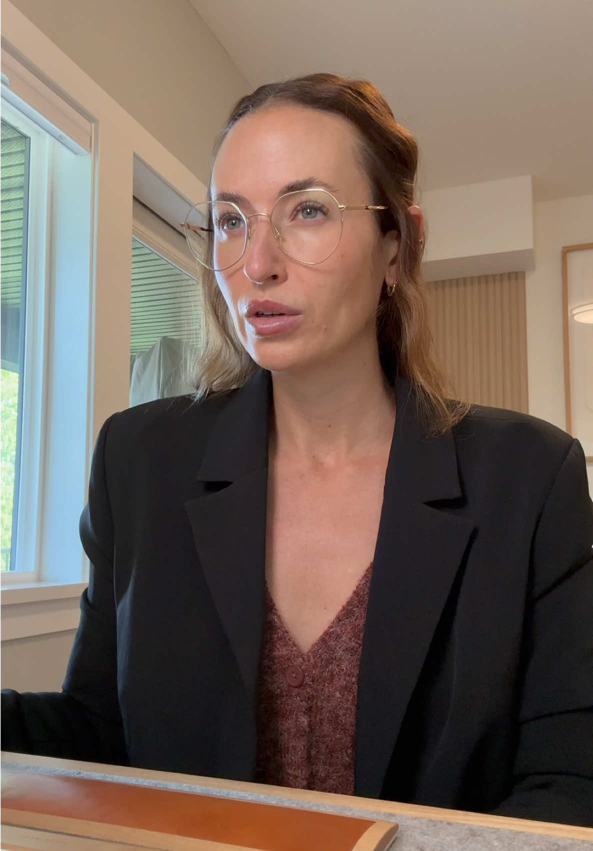 A post by @loewhaley on TikTok caption: 👀 Toodaloo #wfh #remotework #corporate #office #relatable #meetings 