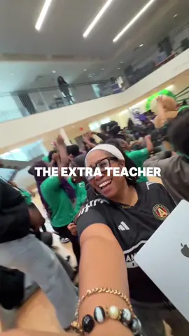 A post by @miss.sweet.tea on TikTok caption: And imma be EXTRA every time!  On the last day, I show up with EXTRA joy & EXTRA love!  The laughs, the memories, the chaos—we earned every second of this last day joy. I teach with corazón💓, con cultura ✊🏽, and a little sazón 💃🏾—because my kids deserve to end the year feeling loved and lifted.  Wishing my babies the best, most EXTRA summer ever!  #teacherLife #lastdayofschool #atlanta #highschoolteacher #teacher #fyp #spanishTeacher #blackteachersontiktok 