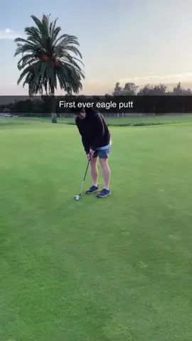 A post by @mulliganmaster on TikTok caption: I suck. #golf #fyp #eagleputt 