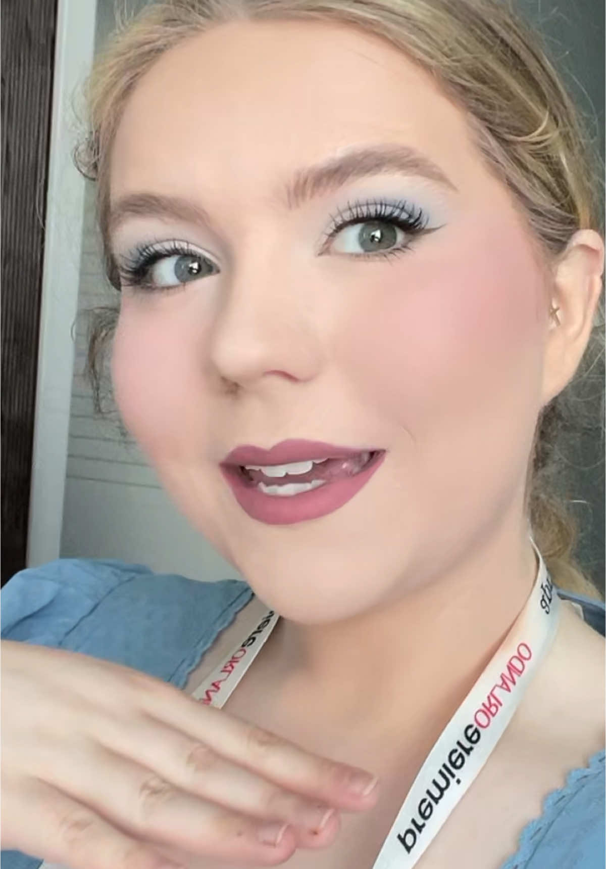 A post by @kendra_matthies on TikTok caption: GRWM for Premiere Orlando day 1 (technically 2) @Premiere Beauty Shows  ••• @viseart @L’Oréal Paris @DanessaMyricksBeauty @NARS Cosmetics @Huda Beauty  ••• #kendramatthies #premiereorlando #premierebeautyshow #beautytok #mua #grwm 