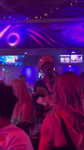 A post by @theobsidianbsupreme on TikTok caption: Performance from lastnight!!!  #fyp #trending #viral #Love #pridemonth #Pride #lgbt #dragking #dragqueen #gay #dualipa #physical #idontowncopyrights 