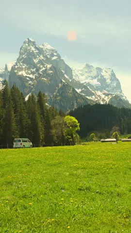 A post by @jondrafilms on TikTok caption: Exploring Rosenlaui in Switzerland with @SHAKA-CAMPER mieten 🚐✨ 