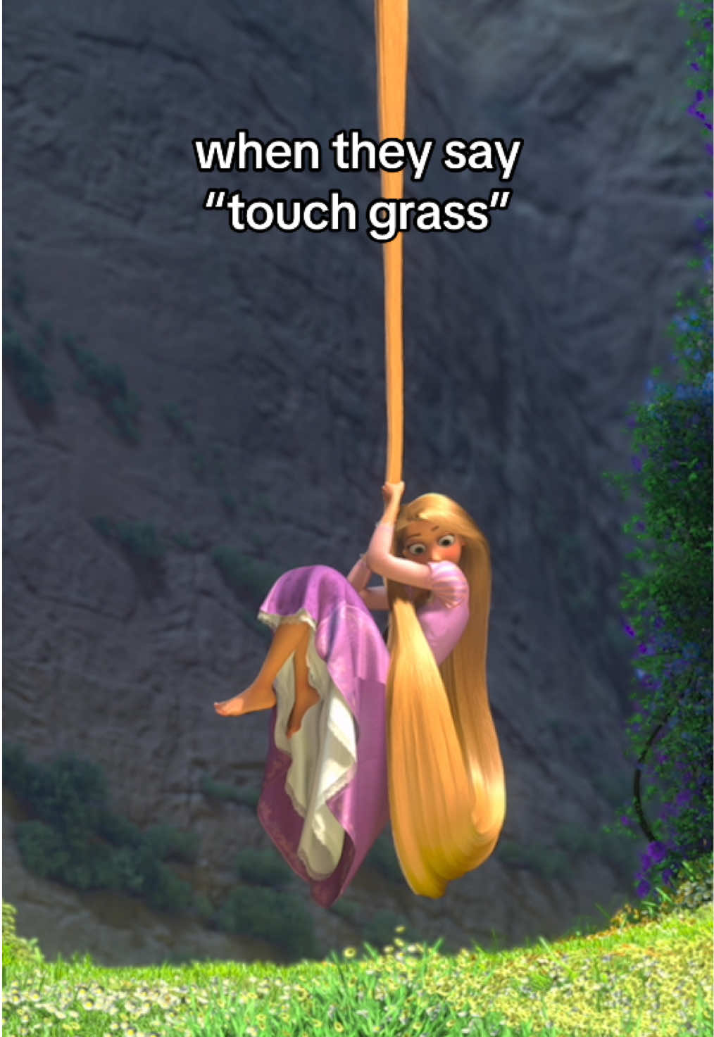 A post by @disneyanimation on TikTok caption: So glad she left her tower 🌸 #Tangled is streaming on #DisneyPlus 
