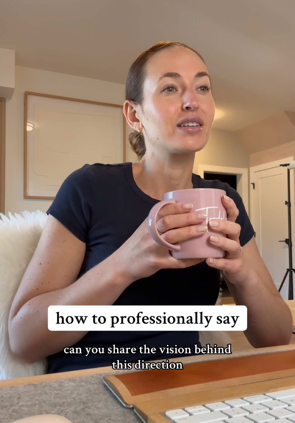 A post by @loewhaley on TikTok caption: ft. Work Bestie #workbestie #howto #corporate #relatable #communication #career #toodaloo 