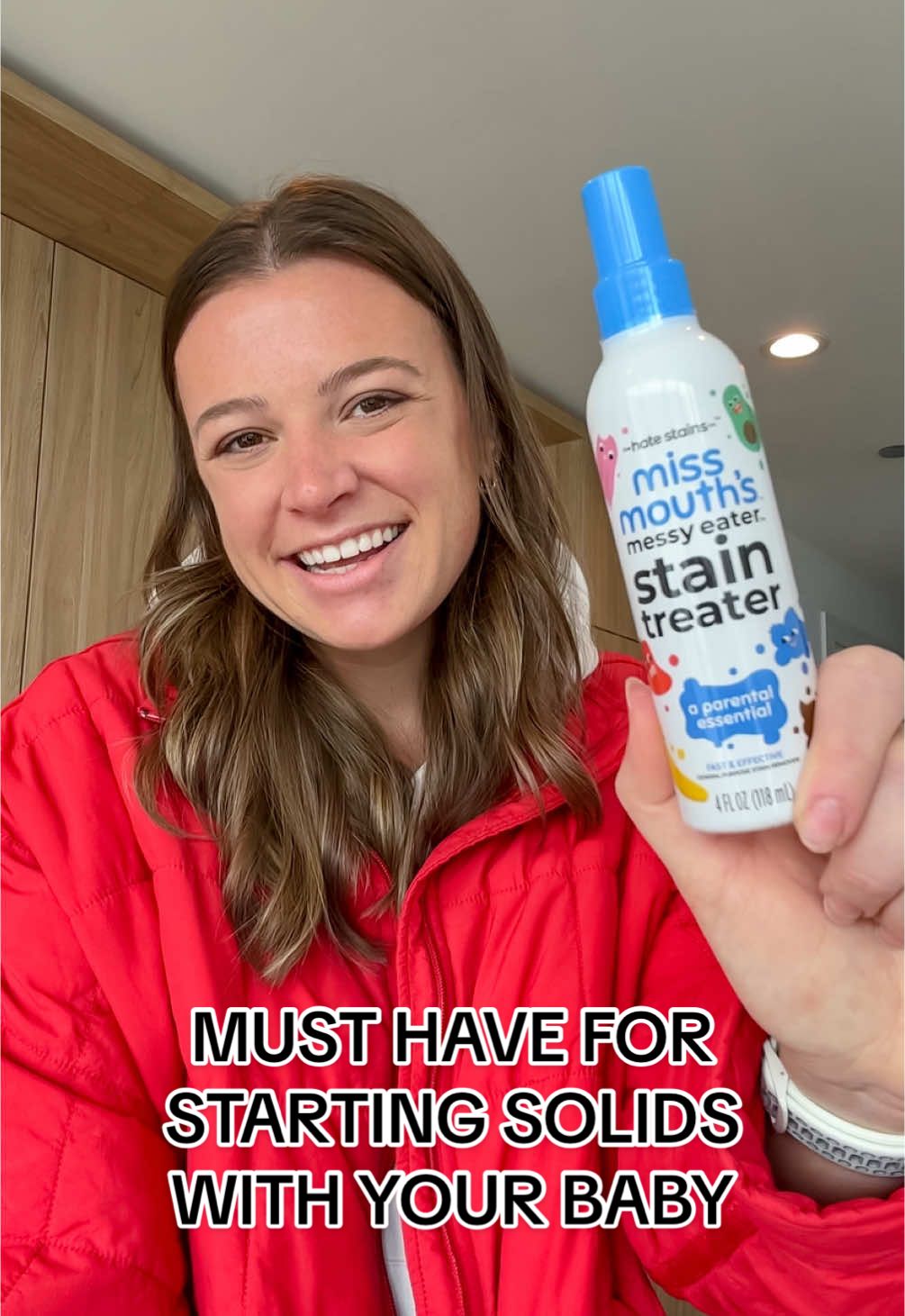 A post by @peds_slp on TikTok caption: If you’re starting solids with your baby this is an absolute must have to keep yourself and baby clean and stain free!  @The Hate Stains Co. is an absolute staple for messy mealtimes and everything inbetween!  #startingsolids #babyfoodideas #babyrecipes #babyledweaning #babyhack #babyledweaningideas #startingsolidstips #parenthack #slpsoftiktok #speechpathologist 