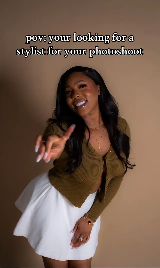A post by @mskthestylist on TikTok caption: keeping it cutesy and demure with @Princess Ade 🎱🍒 #fyp #foryoupagе #fashion #fashiontiktok #fashionhacks #styling #outfit #outfitsinspo #outfitideas #photoshoot 