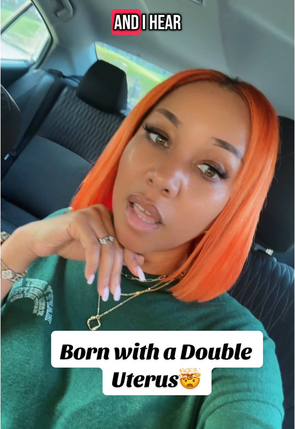 A post by @quartzyblu on TikTok caption: Did you know that there are women that are born with 2 uterus, cervix, and flower pots? Can they get pregnant for a second time while they are already pregnant? What do you think?! #doubleuterus #uterusdidelphys #pregnancy 