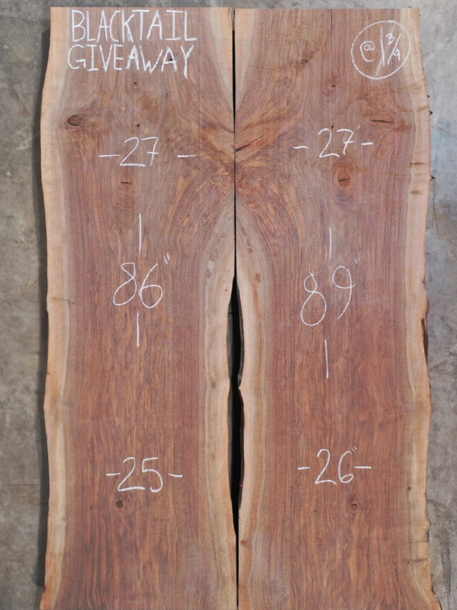 A post by @blacktailstudio on TikTok caption: Giving away half of these giant slabs, and some more