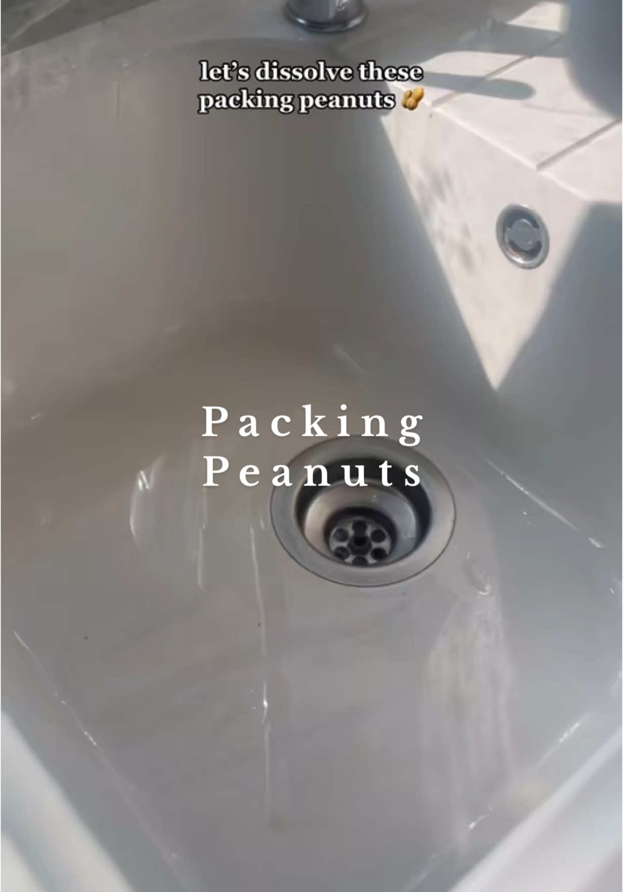 A post by @ on TikTok caption: Packing peanuts 🥜 #homewithchloex #cleanfluencer #CleanTok #cleaninguk #cleanwithme #cleaningmotivation 