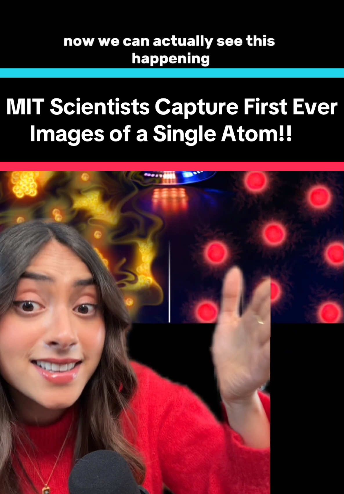 A post by @tilscience on TikTok caption: This is seriously so cool. I love science. 🥲 Read more here:  Measuring Pair Correlations in Bose and Fermi Gases via Atom-Resolved Microscopy Zweirein, et al.  #science #edutok #physics #mindblown 
