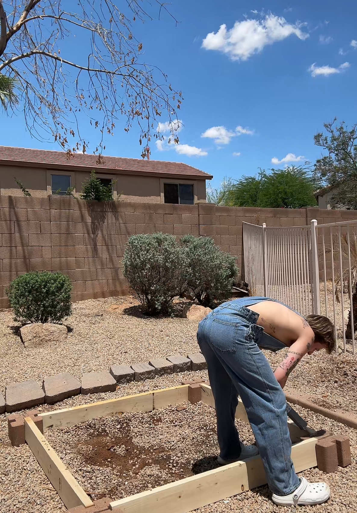 A post by @stapleyourmouthshut on TikTok caption: she doesn’t even know i did this bc she is at work :) i guess she will know when she sees this  🥰 #garden #lgbt #wlw #queer #phoenix 