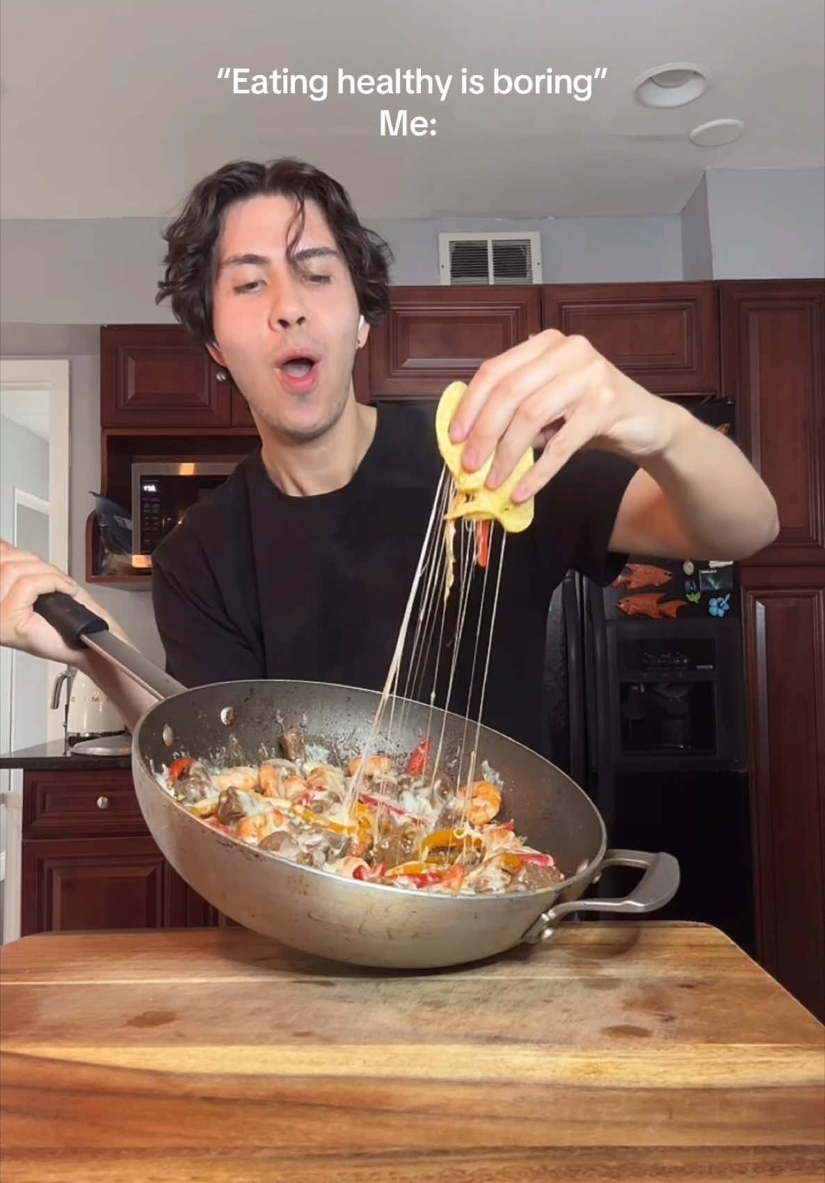 A post by @benjixavier on TikTok caption: Eating healthy doesn’t have to be boring!! 