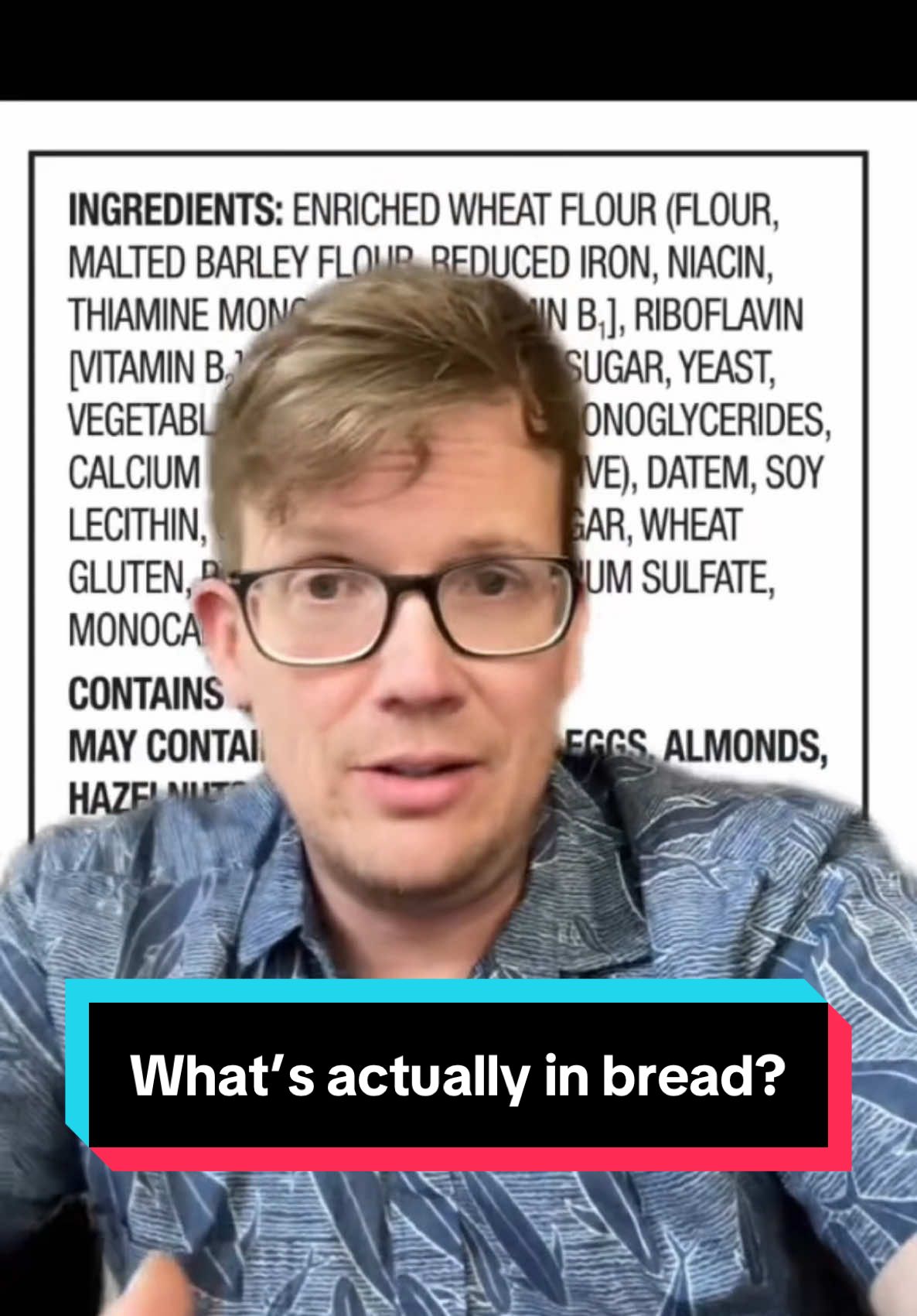 A post by @hankgreen1 on TikTok caption: @Why tho What happened to bread?! #askhank 