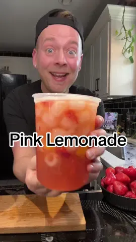 A post by @kitchentool on TikTok caption: Homemade Pink Lemonade for the thirsties 🍋 #pinklemonade #homemadelemonade #easyrecipe #sugarfreelemonade #homemade #pink #lemonade #try #fyp 