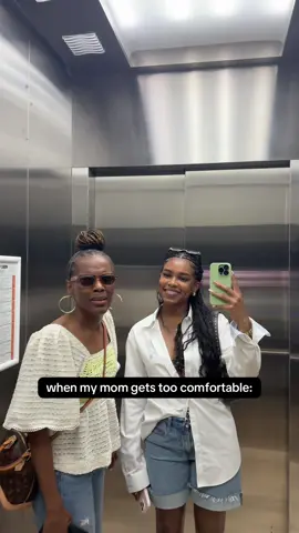 A post by @charismastev on TikTok caption: like why are you trying to bite my cheek???😂😂😂 she’s goofy #hehe #mom 