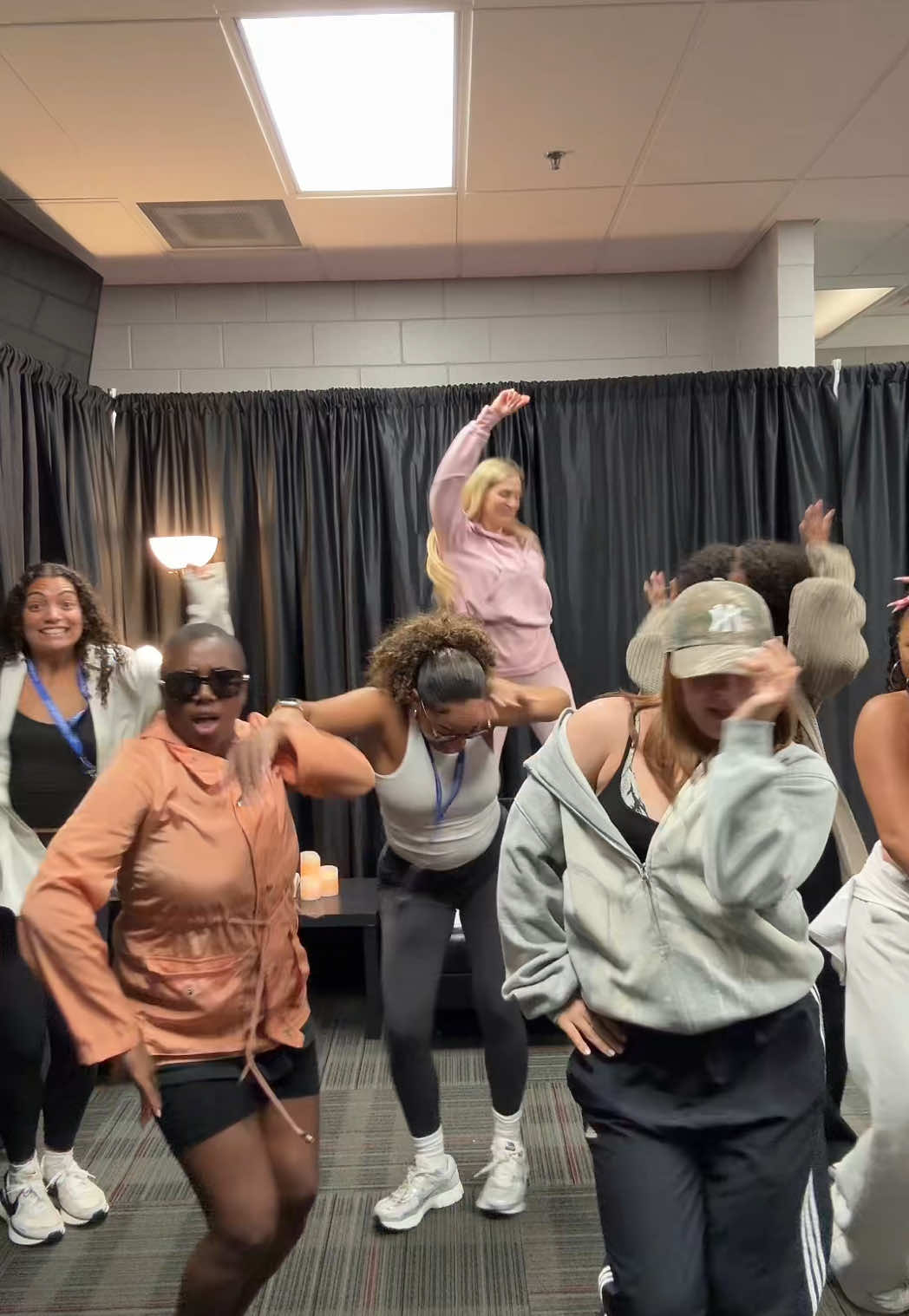 A post by @meghantrainor on TikTok caption: my dancing queens💖 @Mel Locke @Erika Naranjo @christinakimdavis_  @nicoleehutton @Ashley Cruz @B ☆ 