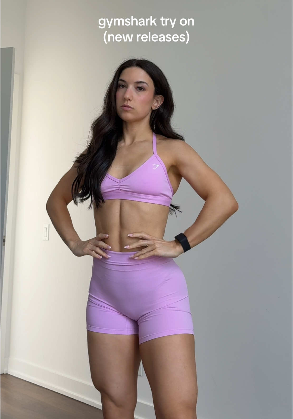 A post by @dianaconforti on TikTok caption: my girls, what do we think?? // @Gymshark launching june 5th at 2pm EST (cøde “DIANA10” to save 🫶🏻) - paid sponsorship 