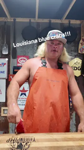 A post by @stalekracker on TikTok caption: Come along if we throw down these beautiful Louisiana stuffed blue crabs #Cajun🦞  #crabs #stalekracker #cooking #seafoodrecipes 