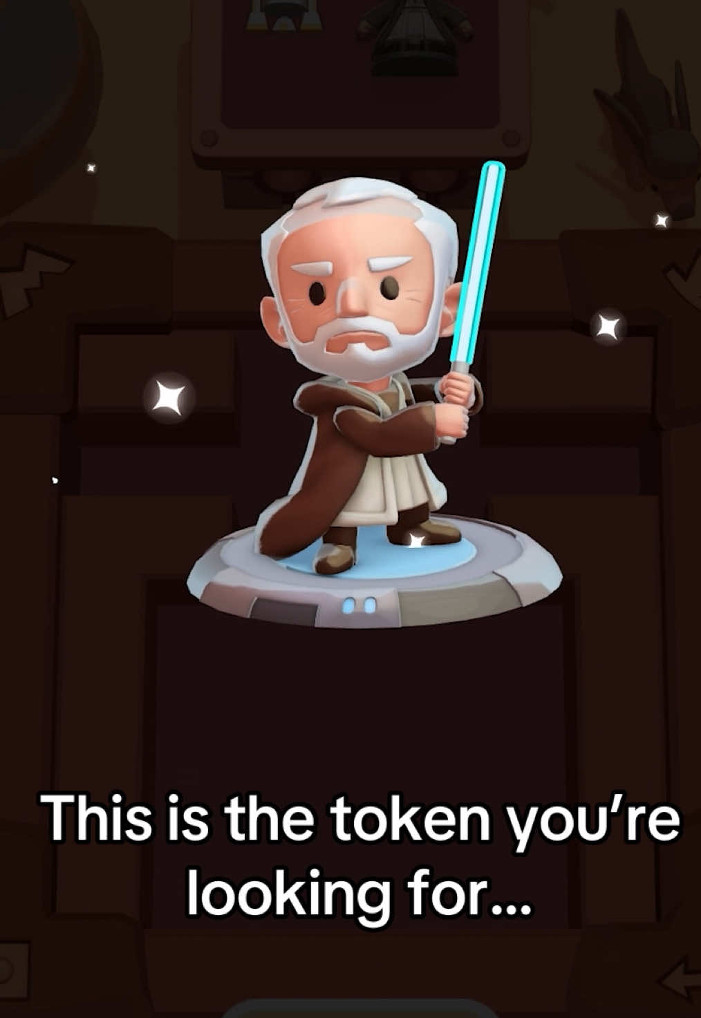 A post by @monopolygo on TikTok caption: Gunning for Obi-Wan like it's our only hope. 🙏