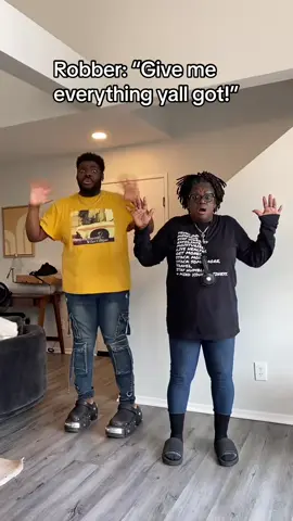 A post by @nene_la_shiro on TikTok caption: Tgis all me n @mama_lolo_  got Mr. Robber 😩