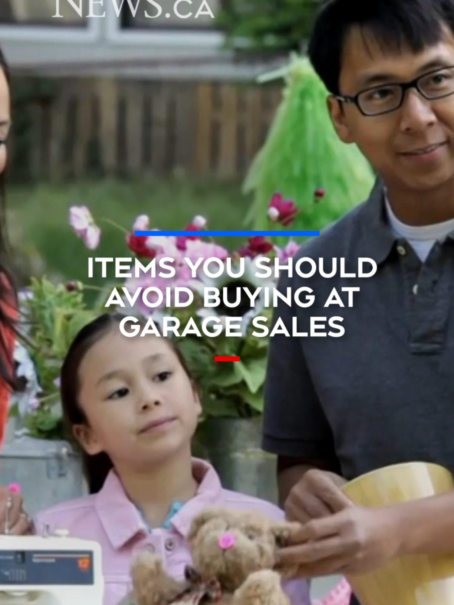 A post by @ctvnews on TikTok caption: With the warm weather finally upon us you may soon start seeing signs popping up in your neighbourhood for garage sales. There are some things you should never buy used without knowing their history or if they’ve been involved in safety recalls. #garagesale #consumeralert #buy #news