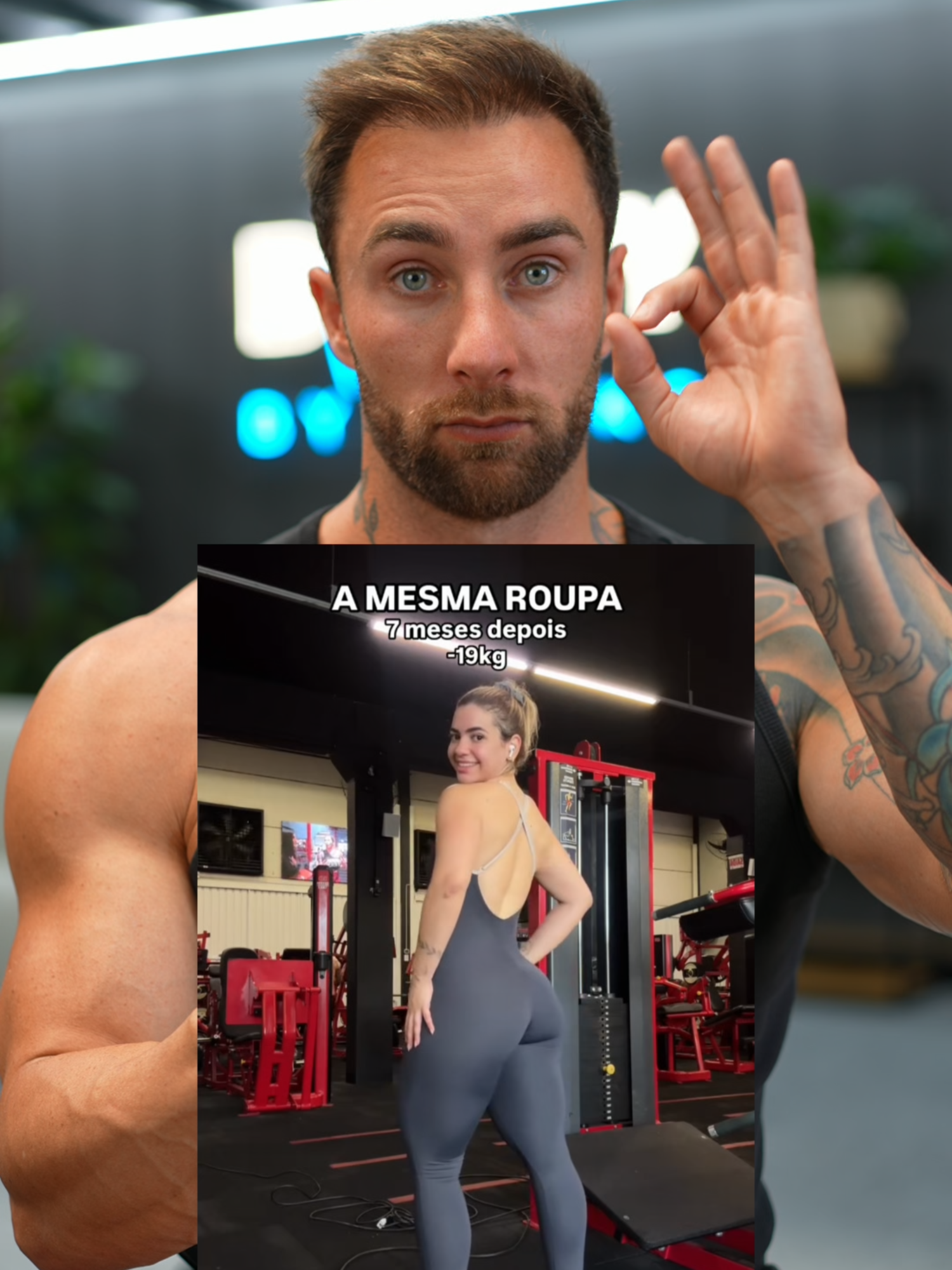 A post by @b00tybyjacks on TikTok caption: How do you get results like this? #fatloss #weightloss #caloriedeficit #reactionvideo #reaction #training