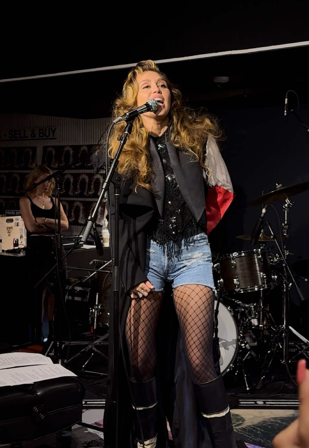 A post by @mileycyrus on TikTok caption: Easy Lover at Rough Trade. Something Beautiful out now. 