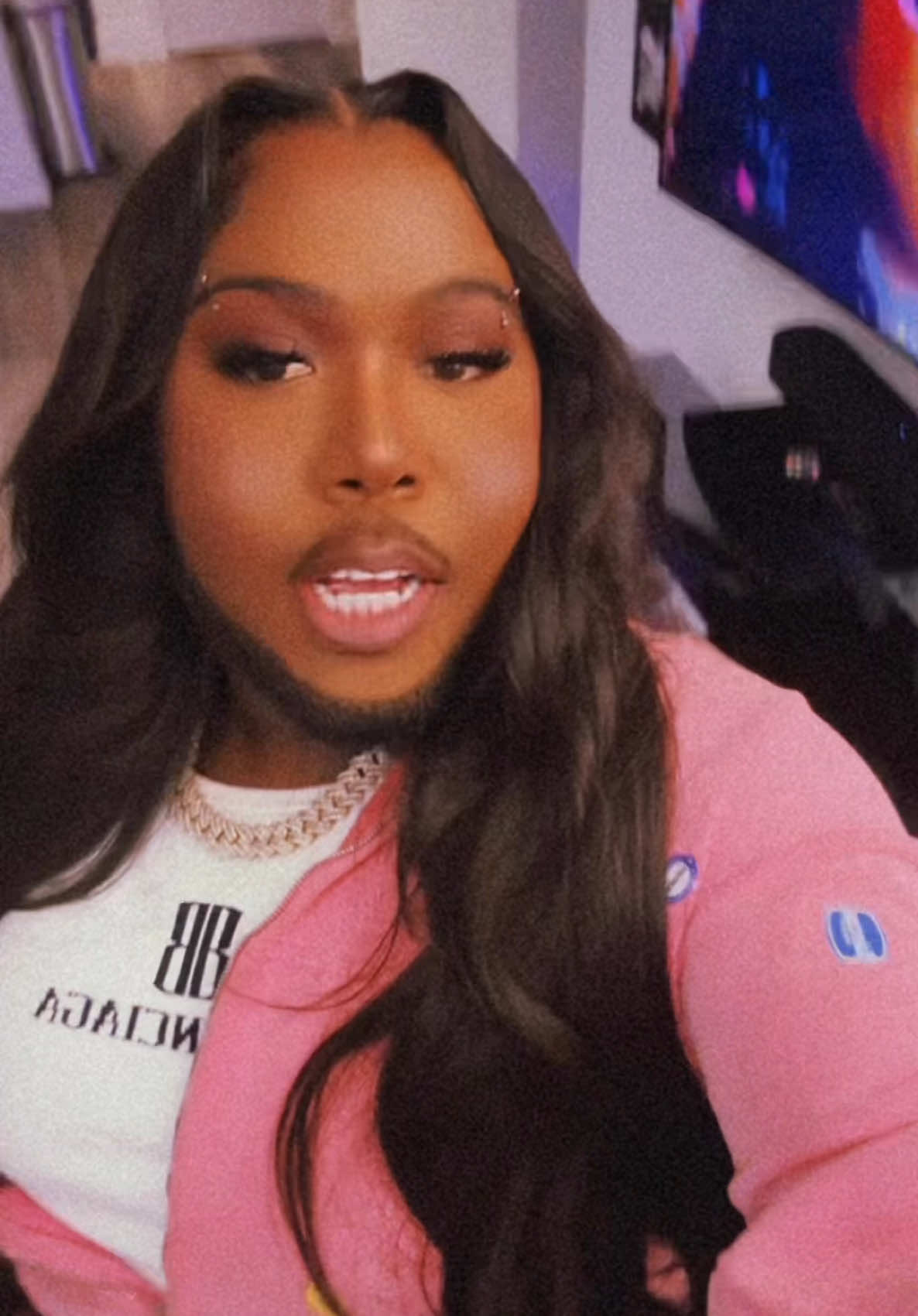 A post by @saucysantana on TikTok caption: Yall know I love me some Bunna! ❤️