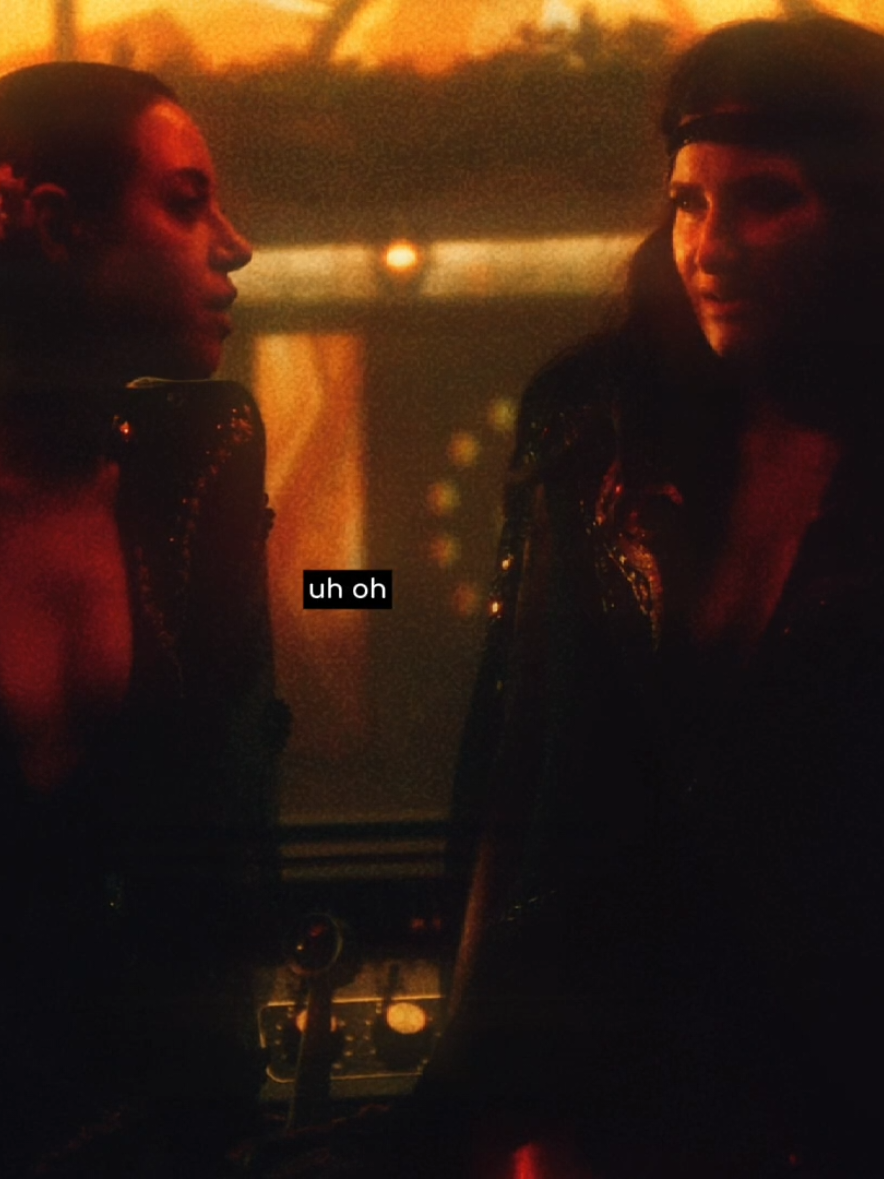 A post by @bqllock on TikTok caption: what if they had met on the road for the first time ever? || happy pride and go check out @Lyd 's music!! this song reminded me of agatha and rio big time || #AGATHARIO #agathaallalong #bqllock #wlw #edit 