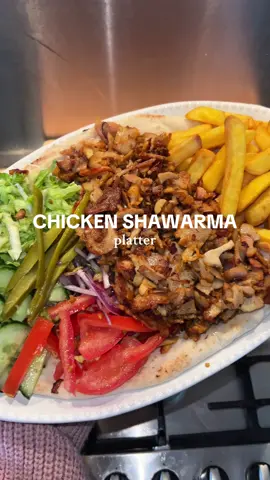 A post by @shezcooks on TikTok caption: Chicken Shawarma Platter 😋 using @Nadeem - Zulekha Foods #chickenshawarma #shawarma #platter #frozenfood #halalfood #EasyRecipe #quickrecipes #cooking 