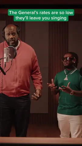 A post by @shaq on TikTok caption: I went low, but @thegeneralauto goes lower with their great low rates. Check them out, and get a quote. #ad