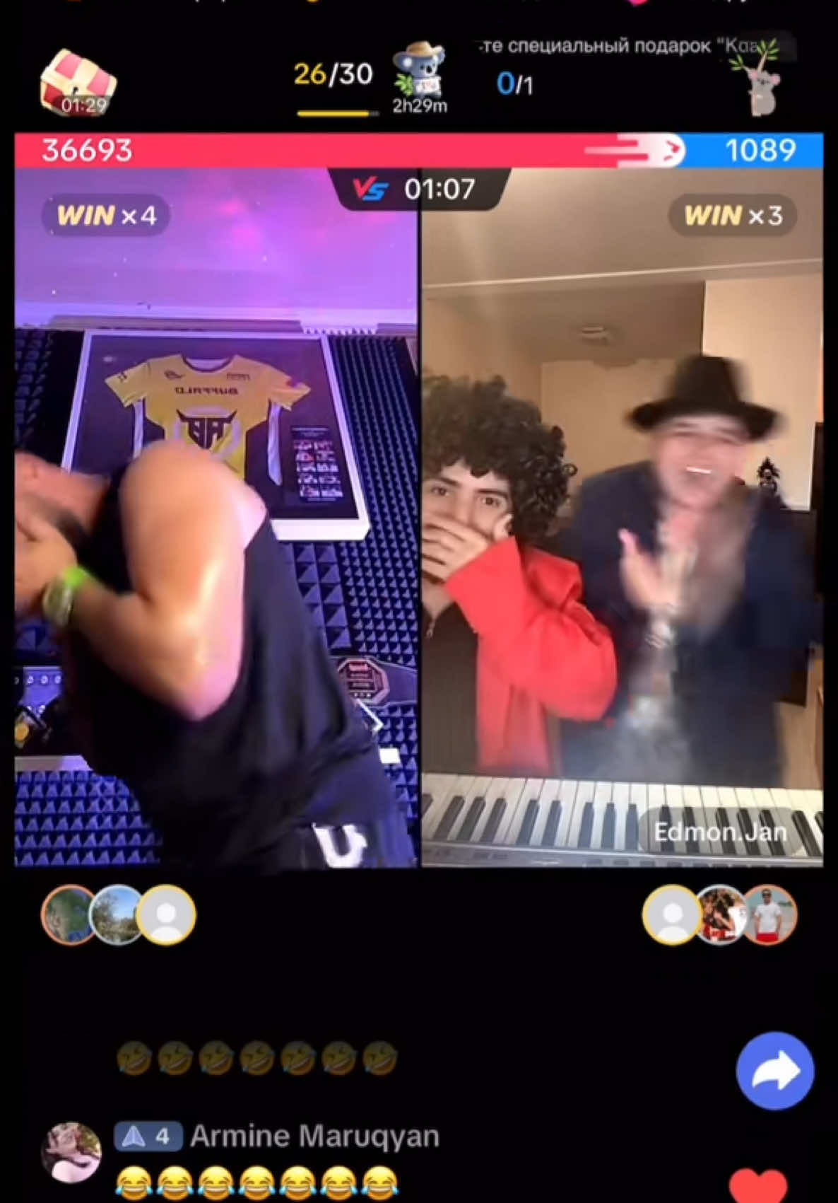 A post by @rafabuffalo on TikTok caption: it's a comedy 😂 I've watched it 100 times 😂 #humor #comedia #livehighlights #tiktoklive #armenia #yerevan #rafabuffalo #😎 