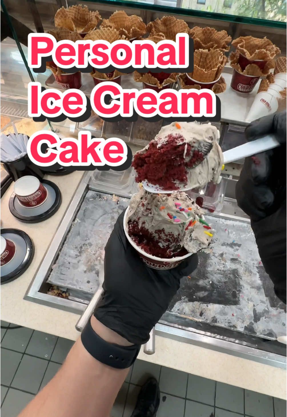 A post by @dylanlemay on TikTok caption: Replying to @🧠May🫀 mini ice cream cake hack! #oreo #FathersDay 