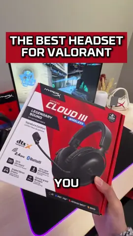 A post by @hyperx on TikTok caption: VALORANT players 👀 we got the BEST headset for you #gamingheadset #gamingsetup #gamer #Gaming #desksetup