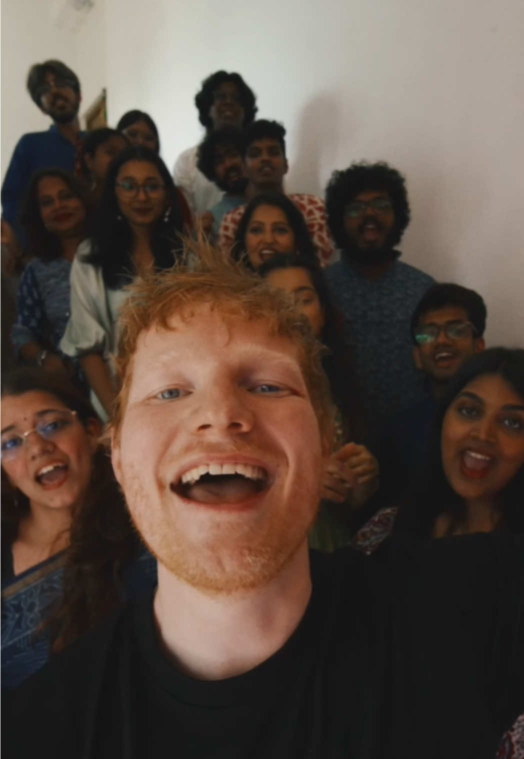 A post by @edsheeran on TikTok caption: Sapphire in the stairwell. Out now x #NewMusic #summersongs 