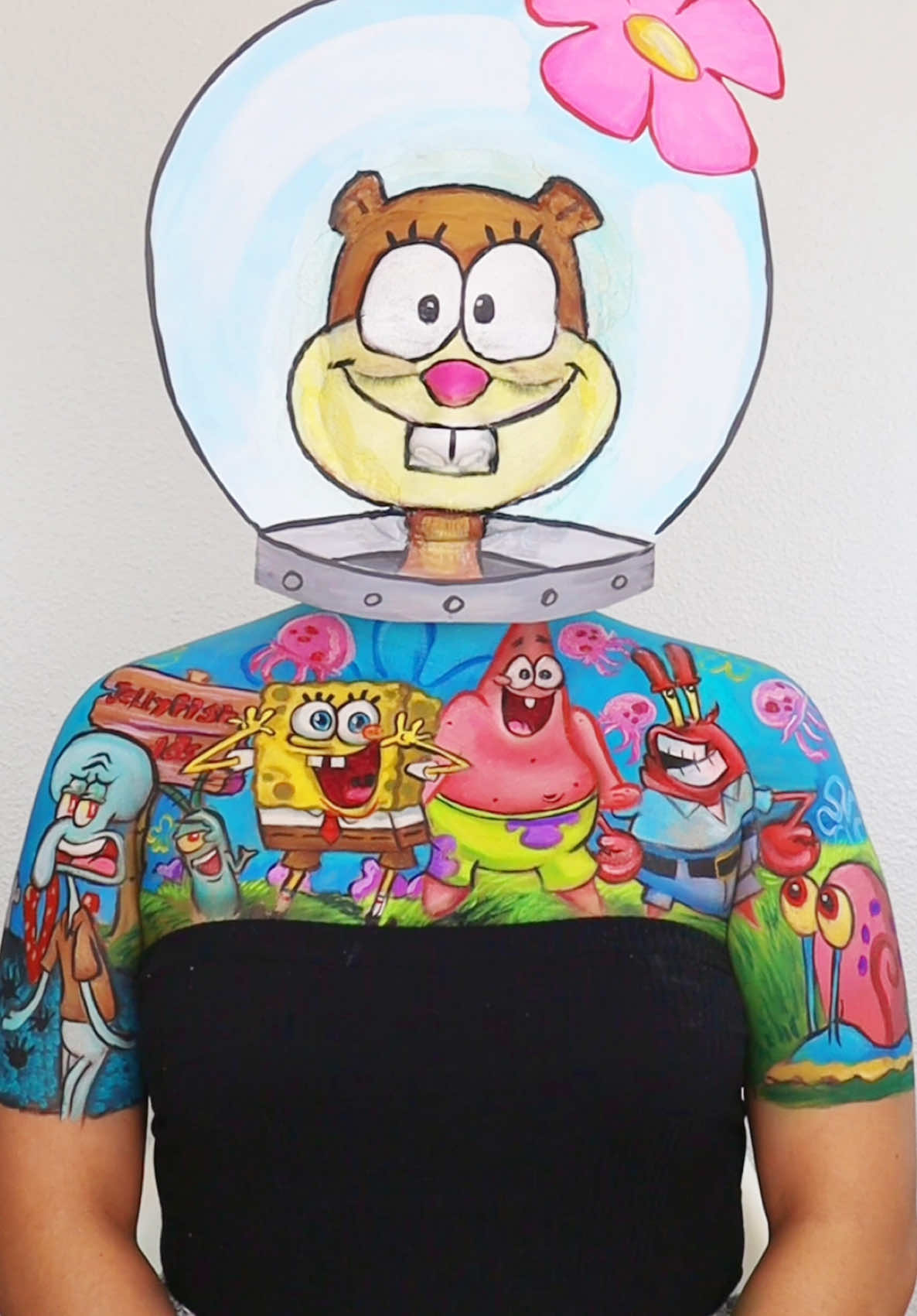 A post by @marcelaperaz on TikTok caption: 🌈IMAGINACIÓN ✨ uno de mis episodios favoritos de #bobesponja 🤣 pobre calamardo no soporto #spongebob #marcelaperaz 