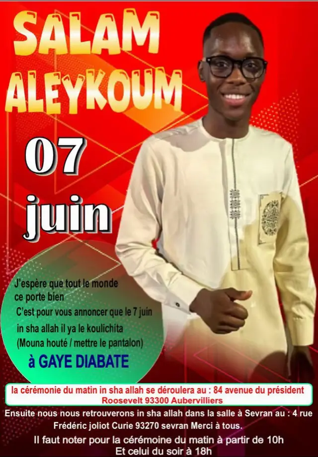 A post by @mamadoudiabatedg on TikTok caption: Koulouchita le 7 juin de Gaye Diabaté 