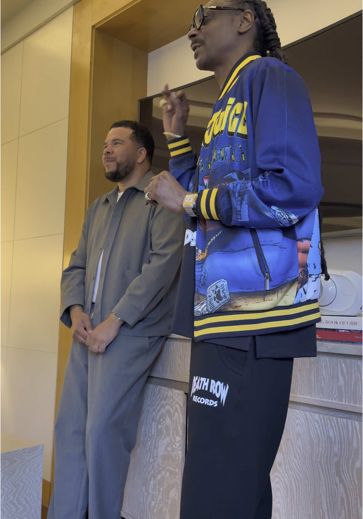 A post by @snoopdogg on TikTok caption: Joy. Wit my nefew Sean B👊🏿🎶 Iz it a Crime? #NewMusic #musicontiktok 