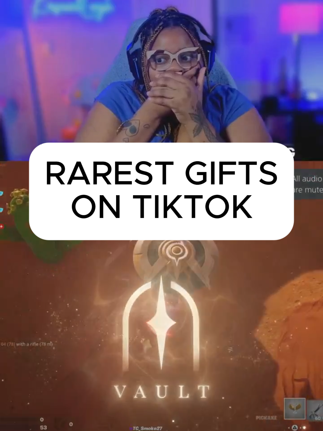 A post by @kasualleigh on TikTok caption: THE RAREST GIFTS IN THE WORLD! I am beyond grateful to this incredible community. BEST CHAT ON TIKTOK! Literally legends @brevenstowers9 @justinkuan all my love! <3
