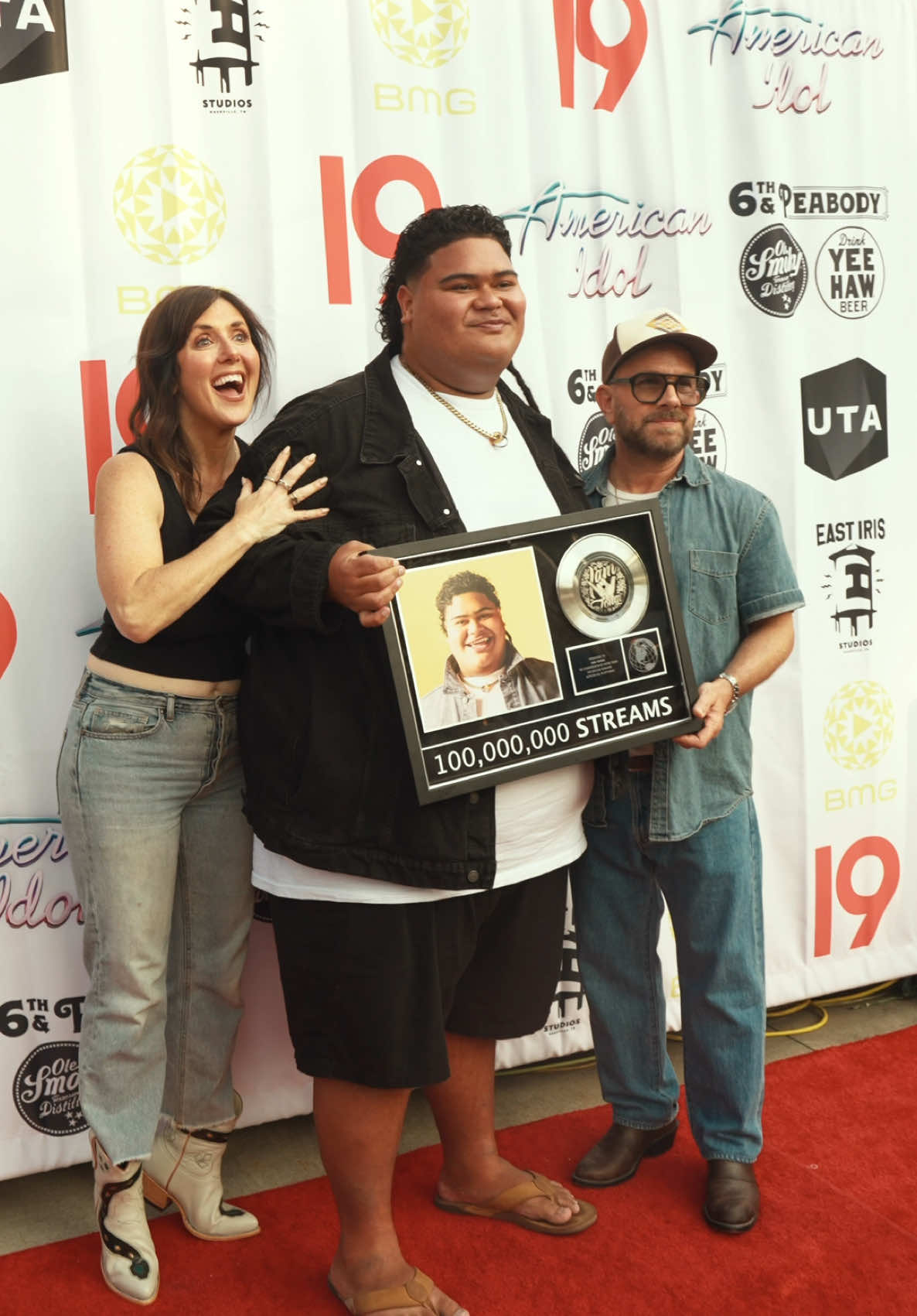 A post by @wtongi on TikTok caption: Just got presented with a plaque for 100 MILLION streamsand I’m honestly overwhelmed. Never in a million years did I think my songs would reach so many people. Thank you to everyone who's listened, shared, and connected with my music — it means more than I can ever say. Y’all made this island boy’s dream come true. Love you guys so much ❤️🙏🏽 #Yessah #TeamTongi #100Million #Grateful #ThankYou