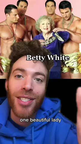 A post by @joshhelfgott on TikTok caption: We love you, Betty White 🥹🏳️‍🌈
