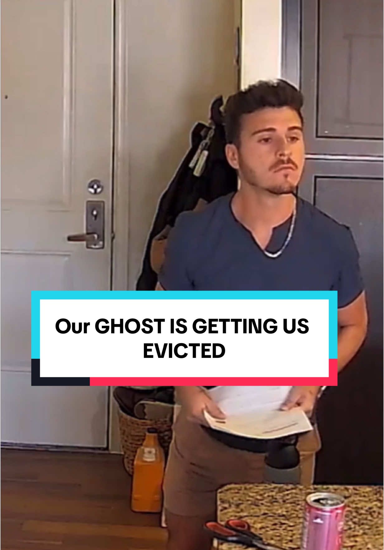 A post by @thebrandonrobert on TikTok caption: Our ghost #Ethel is causing chaos #homecamera 