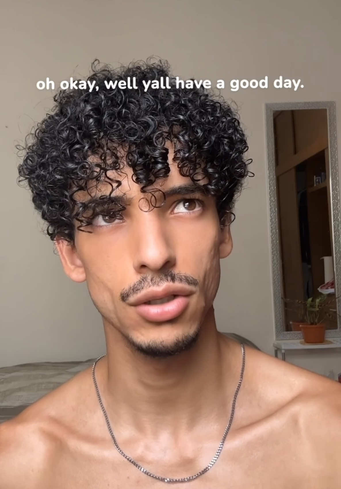 A post by @among_else on TikTok caption: if the hair ain’t blue, the coffee ain’t worth the ingestion 😔